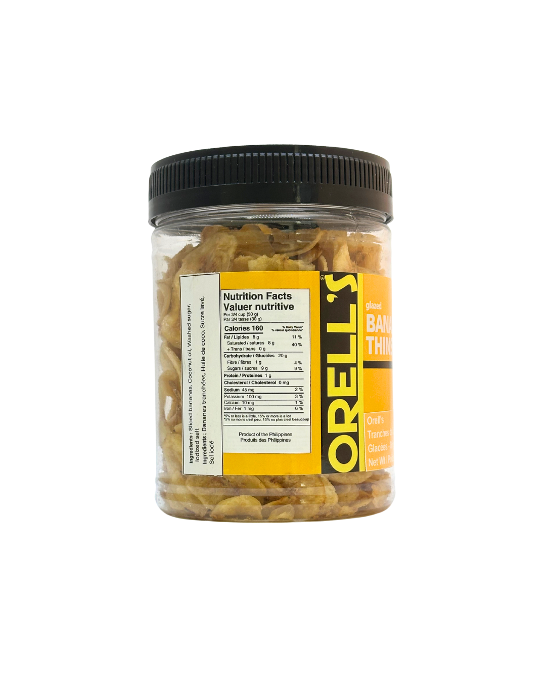 Orell's Glazed Banana Thins 200g