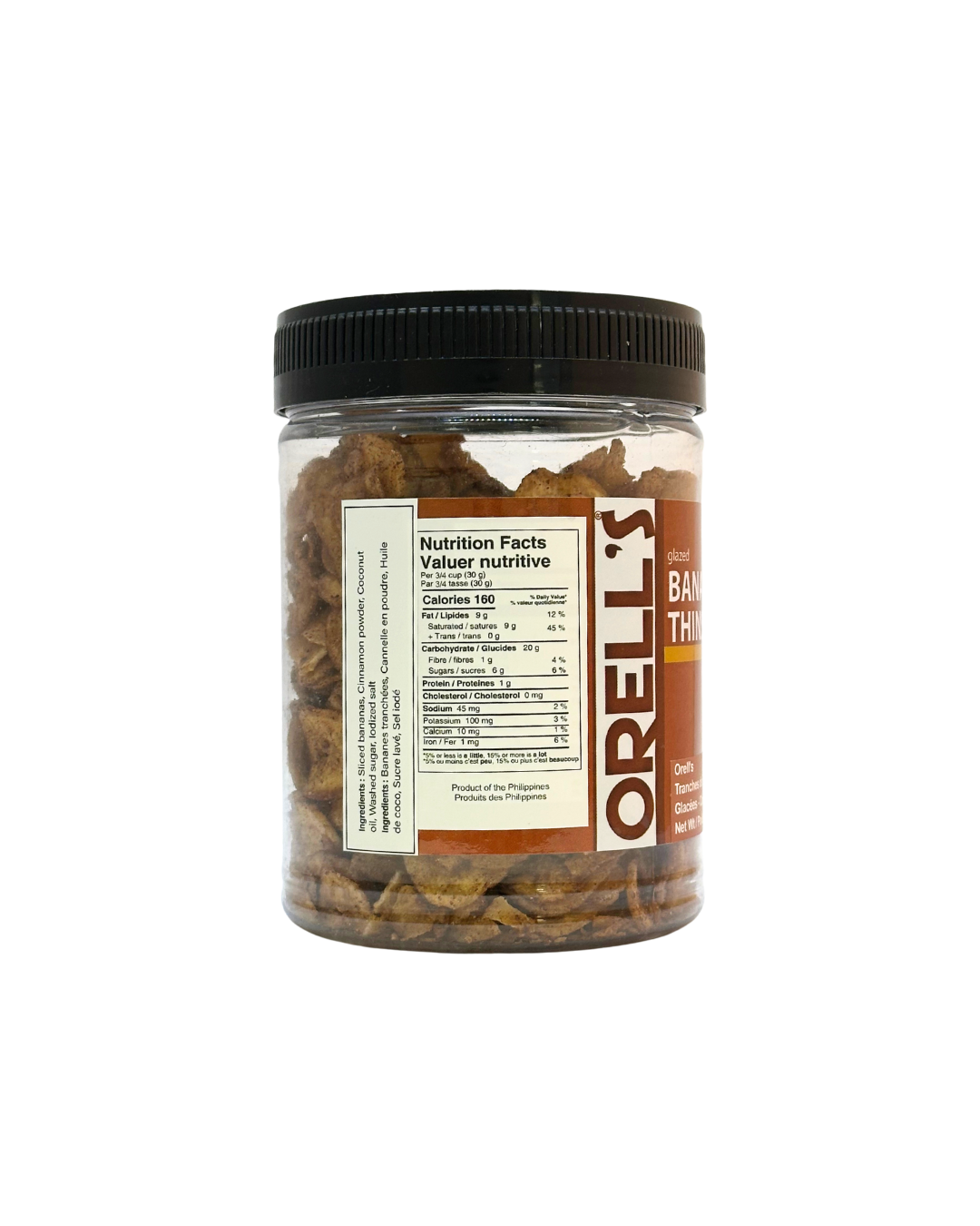 Orell's Cinnamon Banana Thins 200g