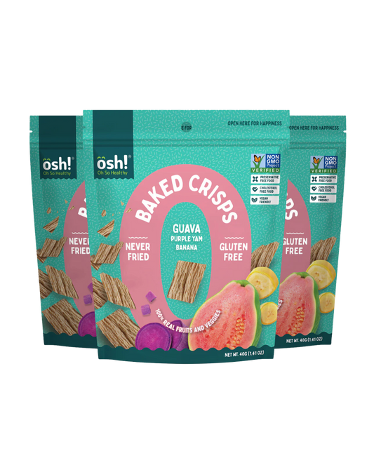 Oh So Healthy! Guava Purple Yam Banana Crisps (3-pack)