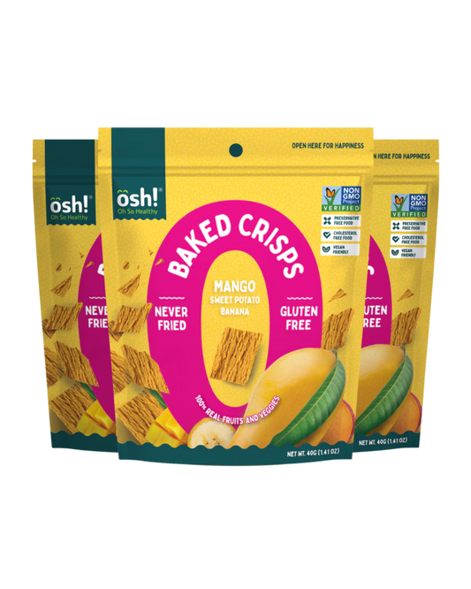 Oh So Healthy! Mango Sweet Potato Banana Crisps (3-pack)